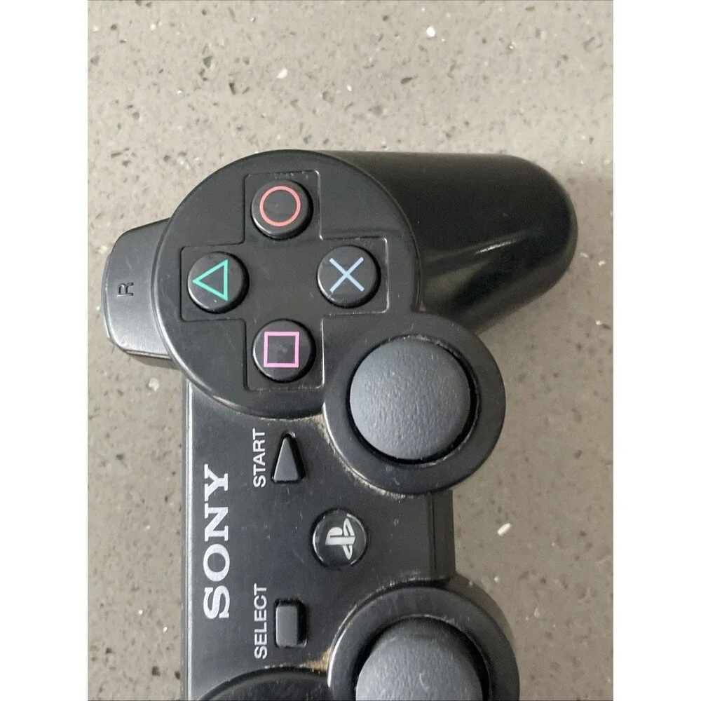 Sony PlayStation 3 DualShock 3 Wireless Controller Black OEM CECHZC2U Untested
